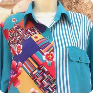 Koos of Course! women's blouse silk size XL